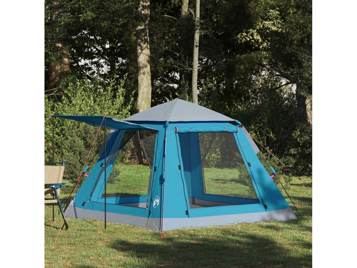Vidaxl 3 Pessoa Azul Poliéster 185t