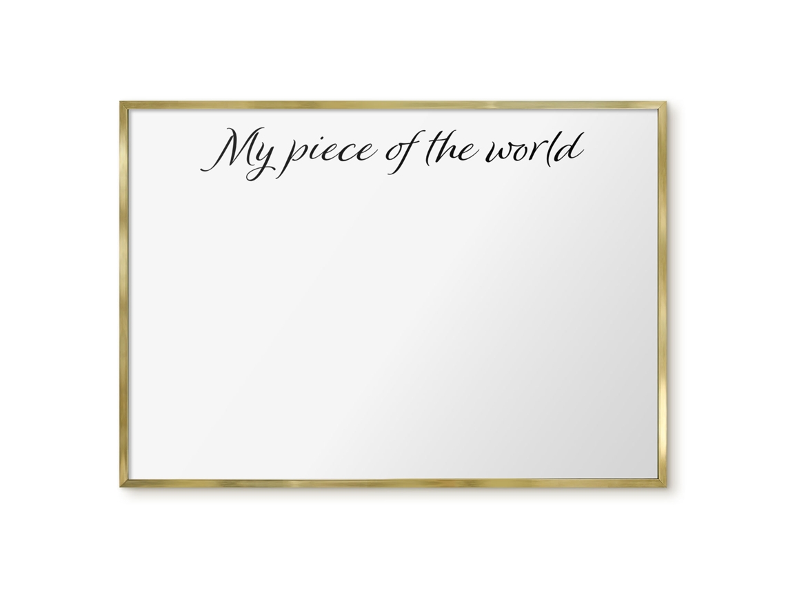 Quadro de parede magnético "Meu pedaço do mundo" para escritório Espelharte (100x70 cm)