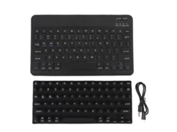 Teclado Sem Fio Bluetooth (mudo, Recarregável) E Filme De Silicone Para Arte De Unhas.