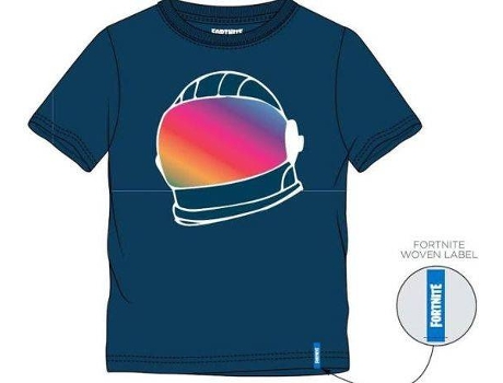 T-Shirt FORTNITE Space Helmet Azul XL — Tamanho XL