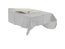 Toalha e guardanapos DKD Home Decor Cinzento Algodão Branco Verde (150x150x0,5 cm)