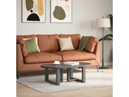 Pés Para Mesa De Centro Em Forma De T, 2 Peças, Antracite, 50x25x(30-31) Cm, Aço