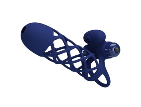 Pretty Love - Giann Anel Vibrador Com Bainha De Silicone Azul