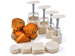 Forma Nova Line de queijo em lua, com pressão manual, 12 padrões, para 50-100g