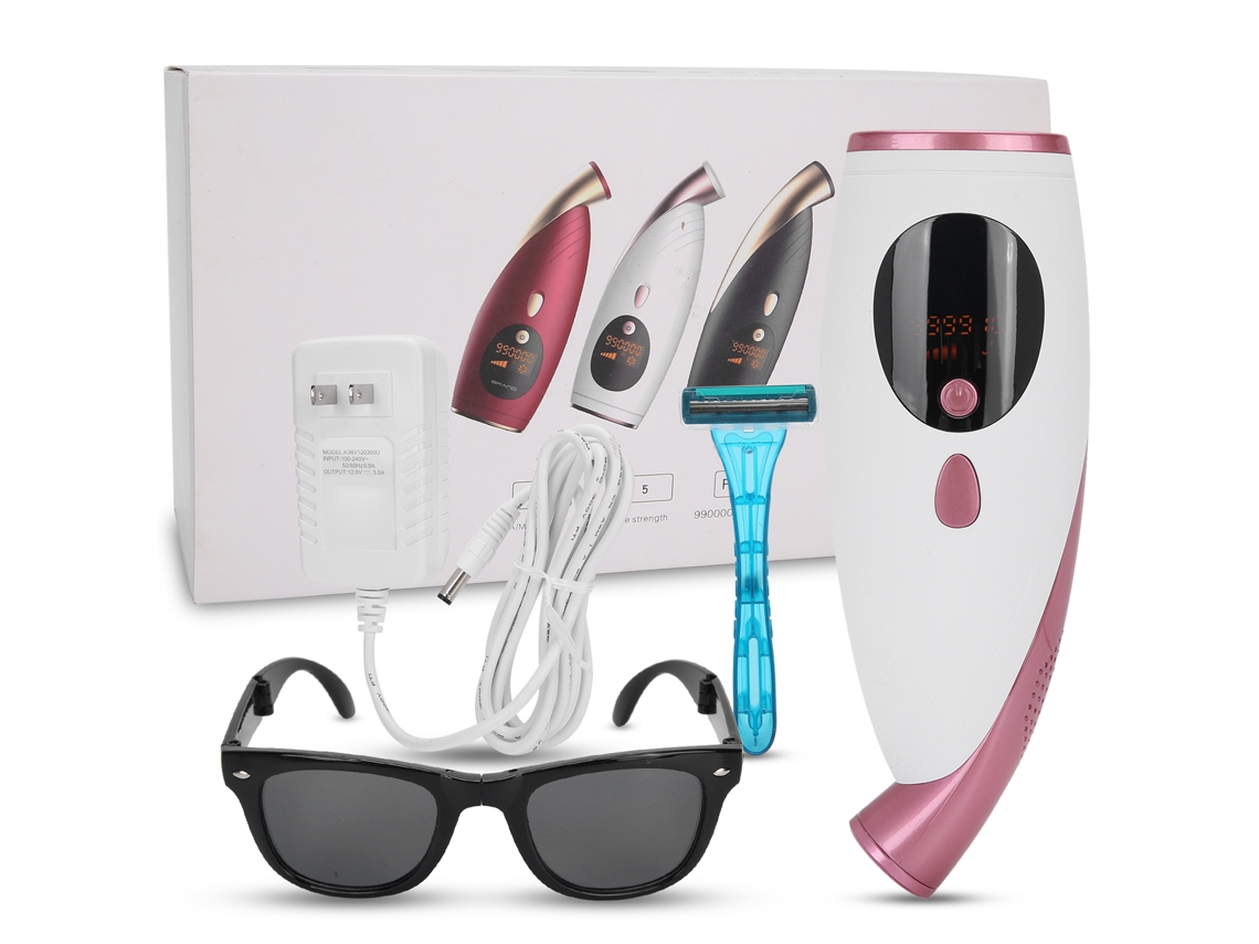 Máquina Depiladora Ipl Laser 990000 Flash Blanca