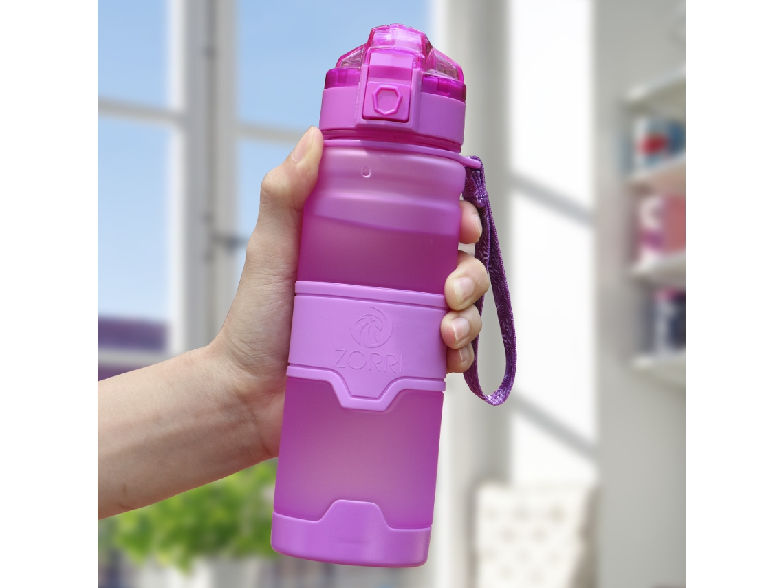 Garrafa de Água Esportiva Portátil de 1000ml, Livre de Bpa, Ecológica e Resistente À Corrosão. MDUG (roxo)