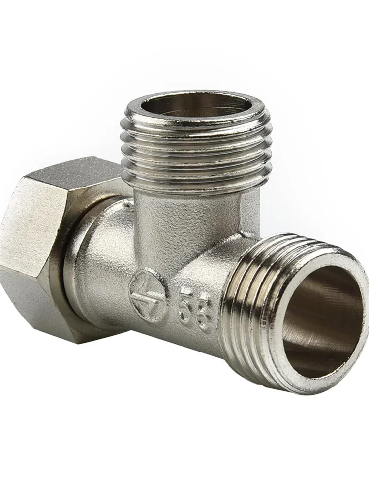 Válvula Desviadora De Vaso Sanitário Com Adaptador T De Cobre G1/2" Para Ducha Higiênica
