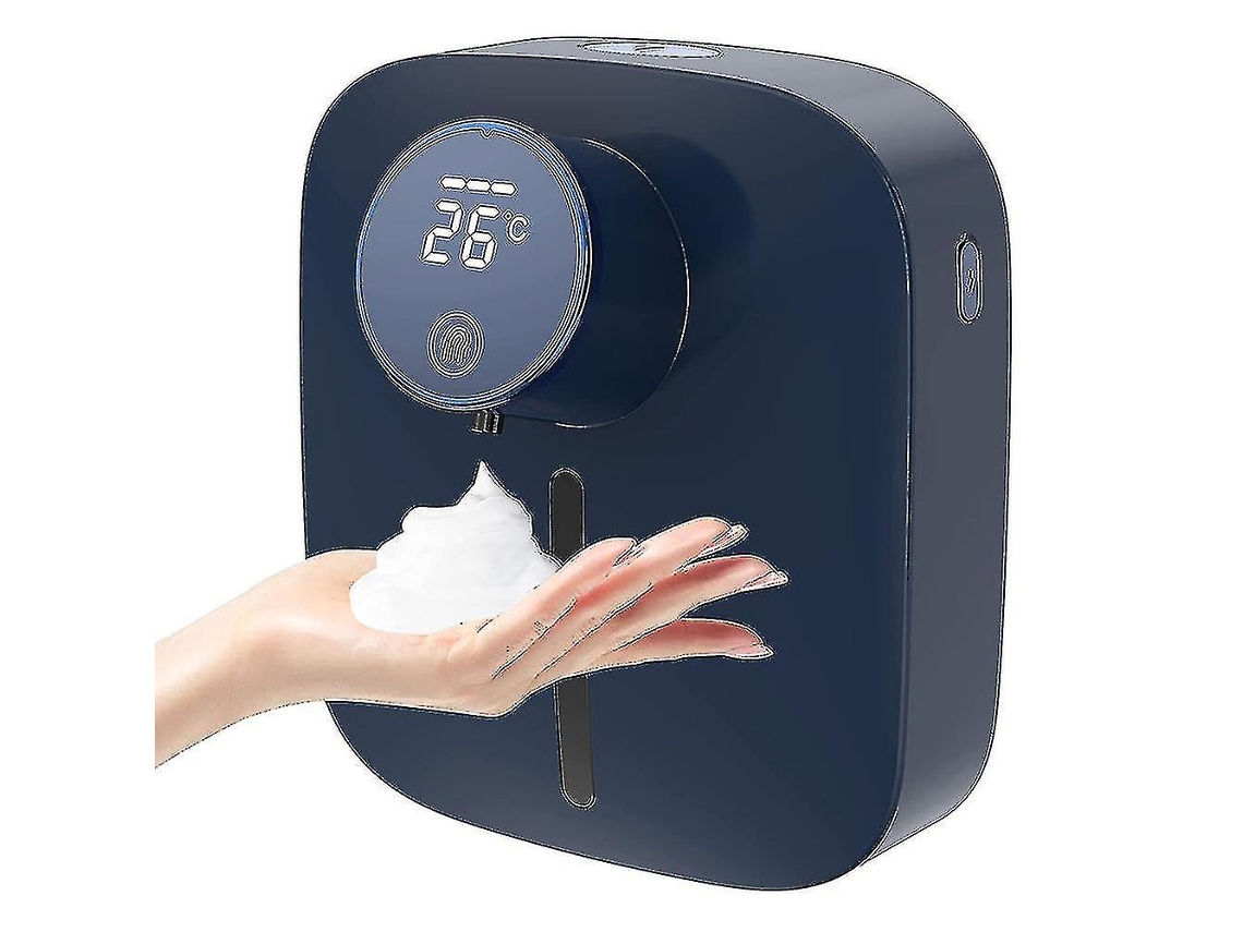 Design Moderno Distribuidor Automático De Sabão, Montagem De Parede Recarregável Sem Toque Para Banheiro E Cozinha, Com Duração De Bateria Até 6 Meses