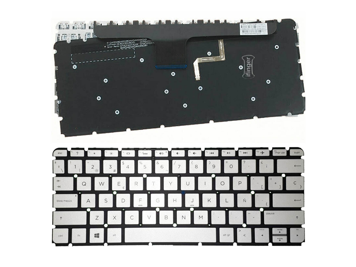 Teclado para Portatil Hp Envy 13-Ab008Ur 13-Ab009Na 13-Ab009Ns Prata GREEN COMPUTER