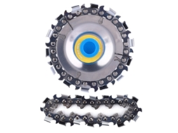 Lâmina de motosserra de 4 polegadas com 14 dentes para esmerilhadeira angular 100/115 para entalhe e abate de madeira.