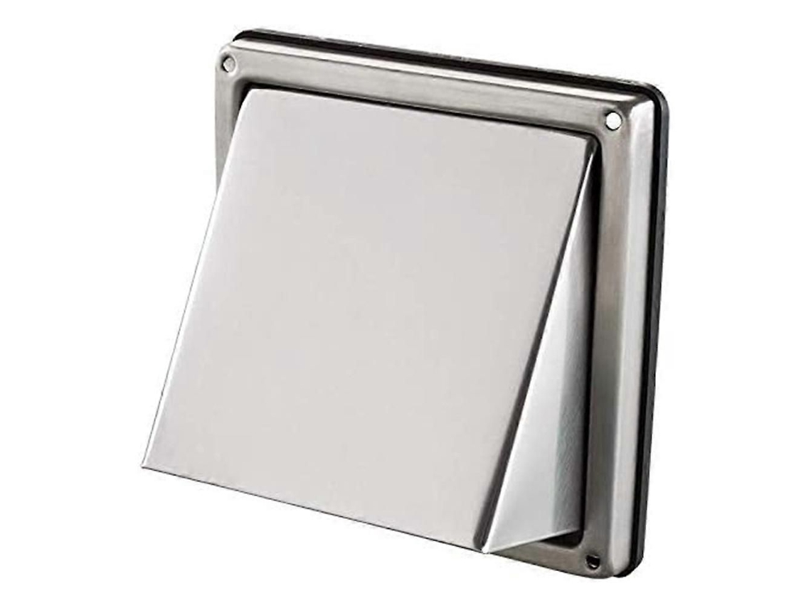 Ventilador De Parede De 5 Polegadas Com Aba Anti-retorno, Em Aço Inoxidável, Para Exaustão De Secadoras.