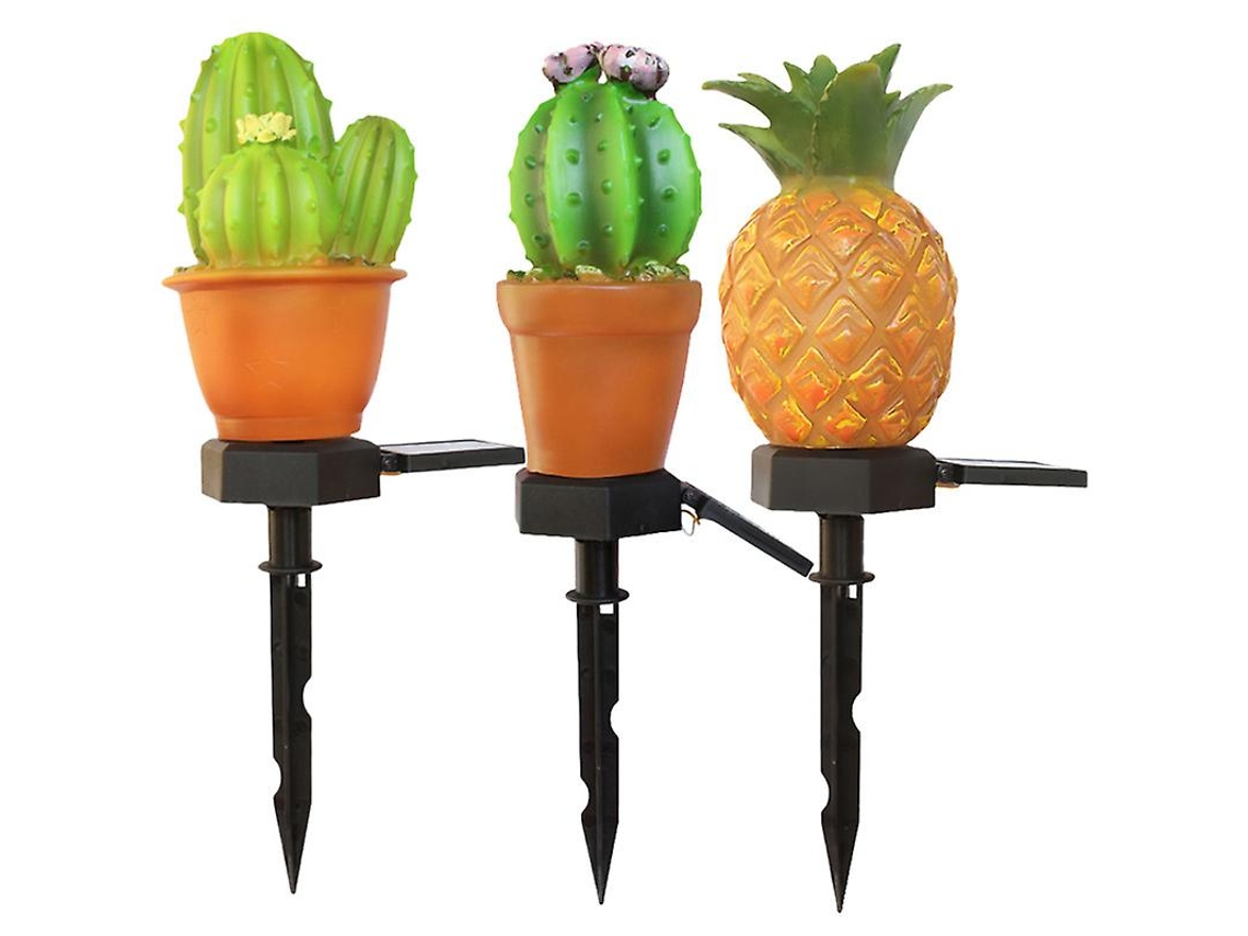 3pcs Luz De Jardim Com Energia Solar