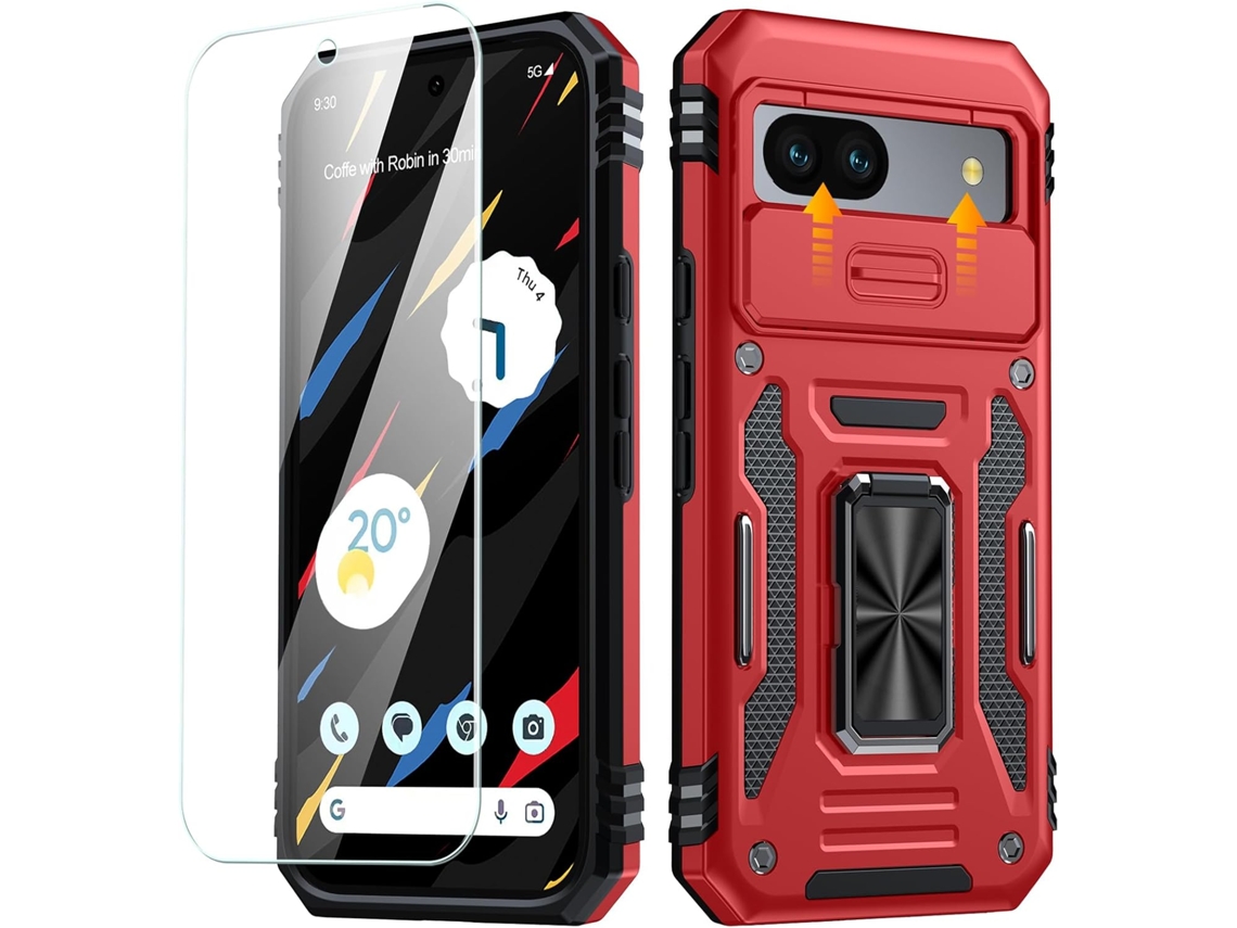 Película De Ecrã Rotativo Para Google Google Pixel 8a Hongwe. Verde