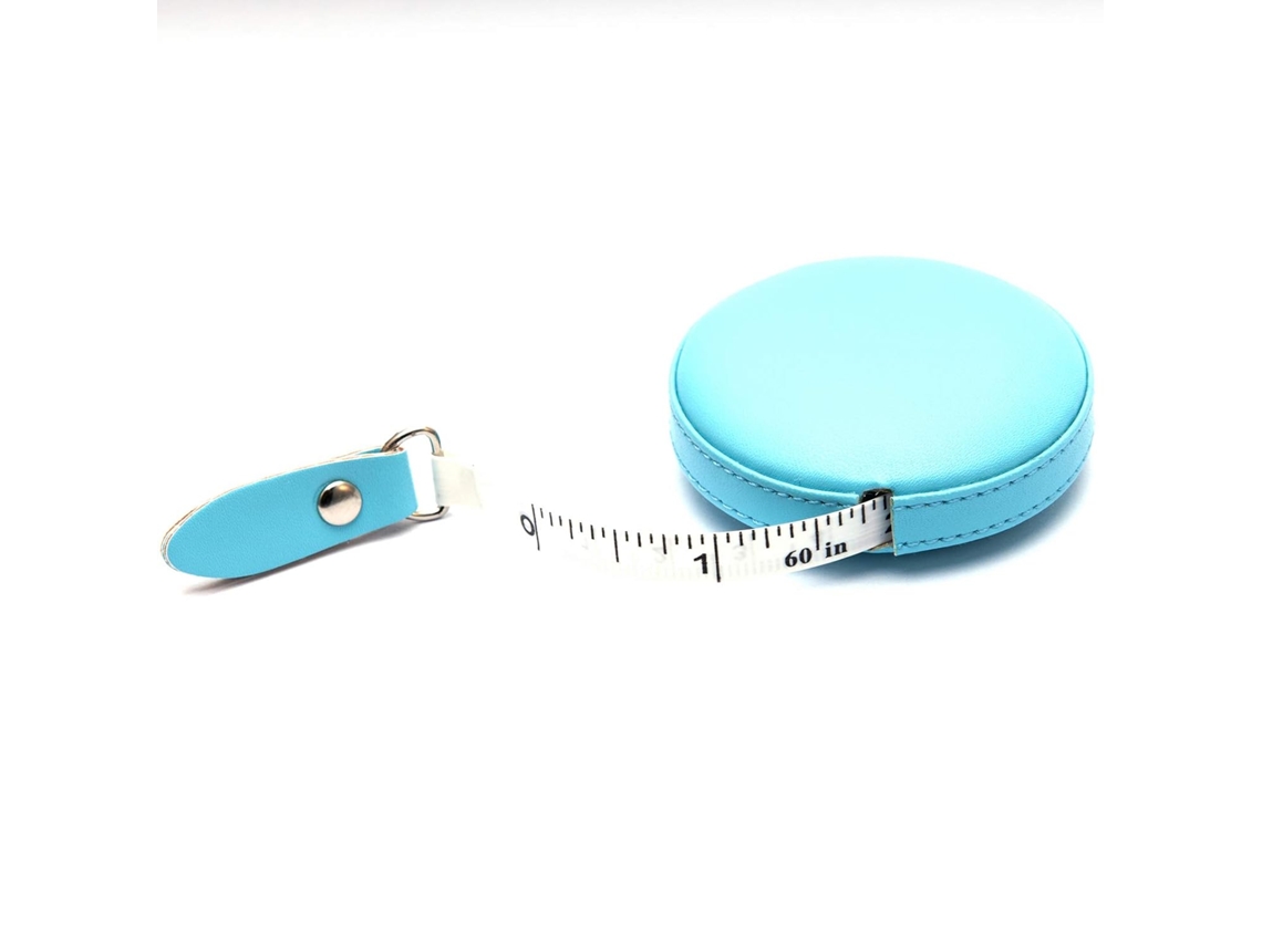 Fita Métrica Retrátil Azul, 1,5 M De Largura, 1 Unidade, Clara Em Couro, Pequena Para Alfaiates E Designers