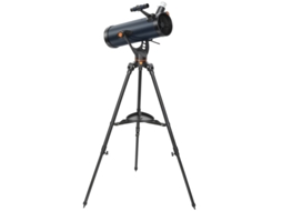 Telescópio Refletor 114mm 2 Oculares Alumínio Azul Escuro VELTRIX