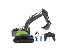 Brinquedo Escavadora Com Controle Remoto 1:18 11 Canais Recarregável Caminhão De Engenharia Veículo De Construção Realista
