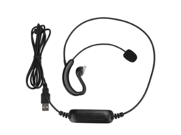 Fone De Ouvido Com Gancho Para Orelha Usb Para Computador Notebook Skype Qq Msn