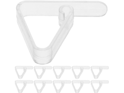 Kit de 16 Prendedores de Toalha de Mesa Transparentes em Abs, com Aderência Antiderrapante e Proteção Contra Vento, CHABERLU