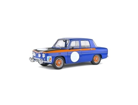 Carro Miniatura SOLIDO Renault 8 R8 1300 Coupe Gordini 1967 Azul Laranja Escala 1:18