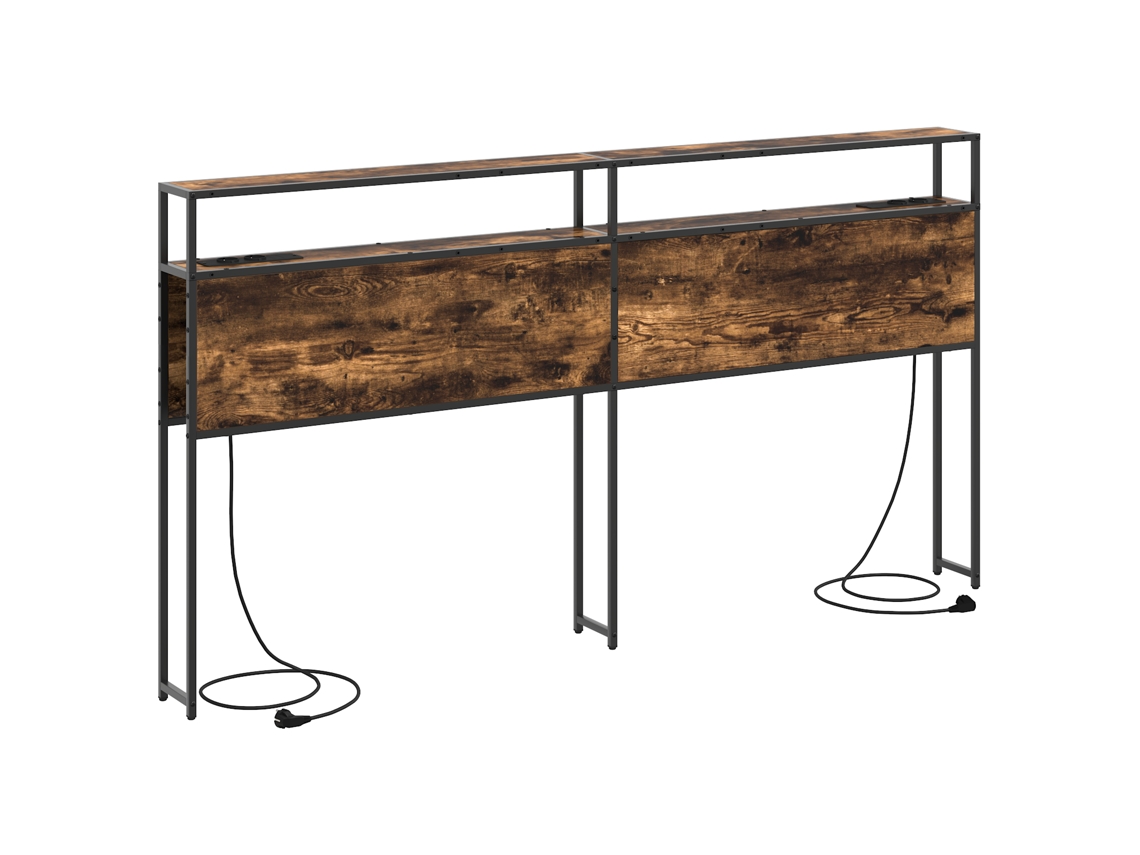 Conjunto 1 Armazenamento De Cabeceira Vidaxl Castanho Derivados De Madeira (98 Cm)