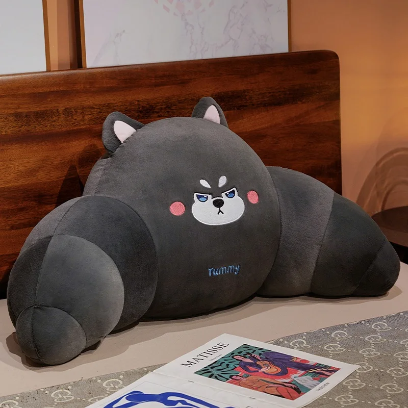 Travesseiro de Cama Adulto em Formato de Croissant , Macio e Confortável. MDUG (husky 65cm)