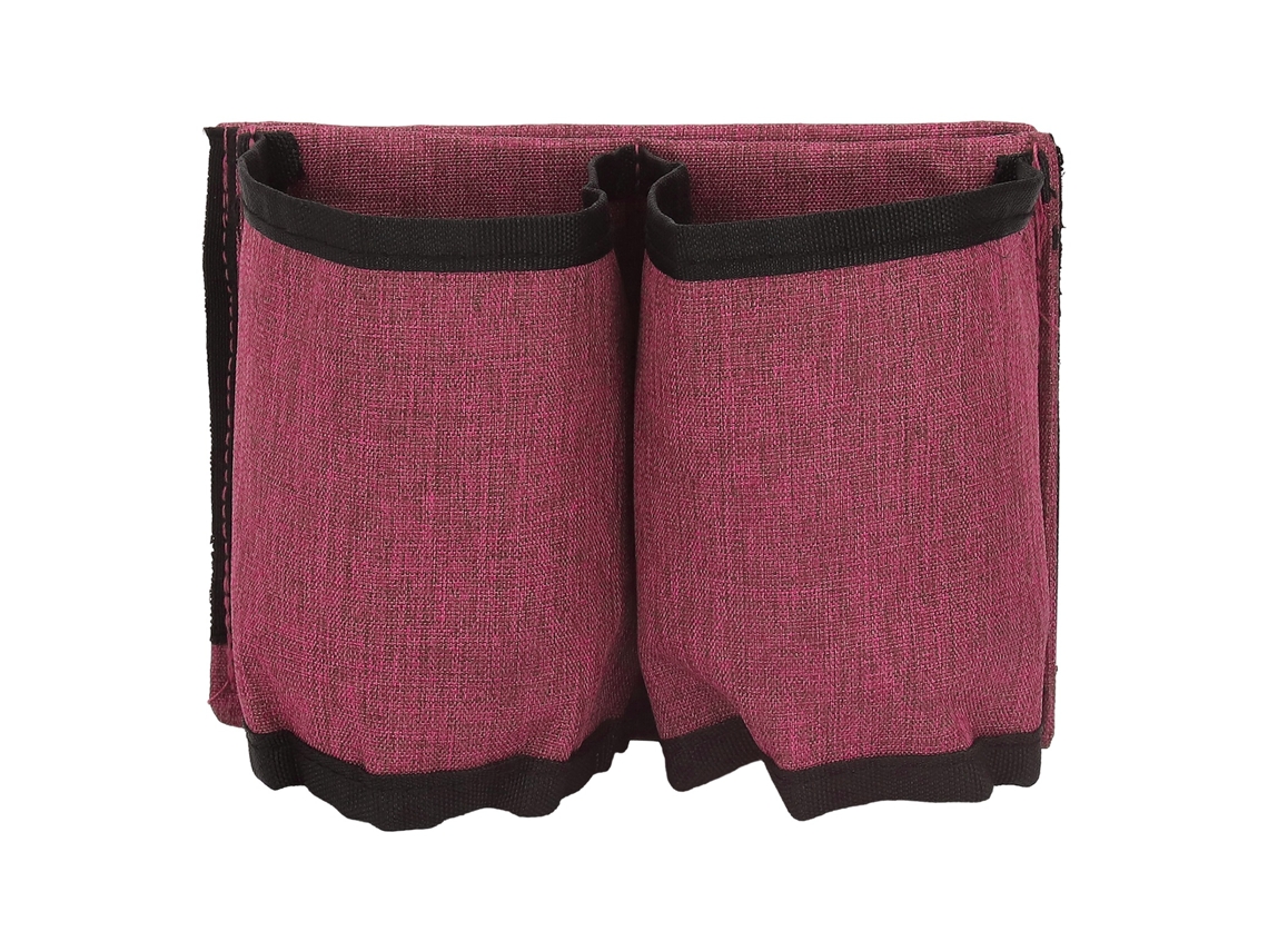 Primerox porta copos de Viagem para Bagagem com Dois Bolsos Acessório Universal para Viajantes Aeromoças Cor Rosa