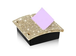 Porta Blocos Autoadesivo Com Strass 10 X 10 Cm Porta Notas Dispensador Porta Notas Adesivas Dispensador De Notas Adesivas Aquaforge
