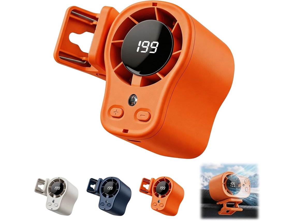 Ventilador De Clipe Recarregável Usb Led Para Camping