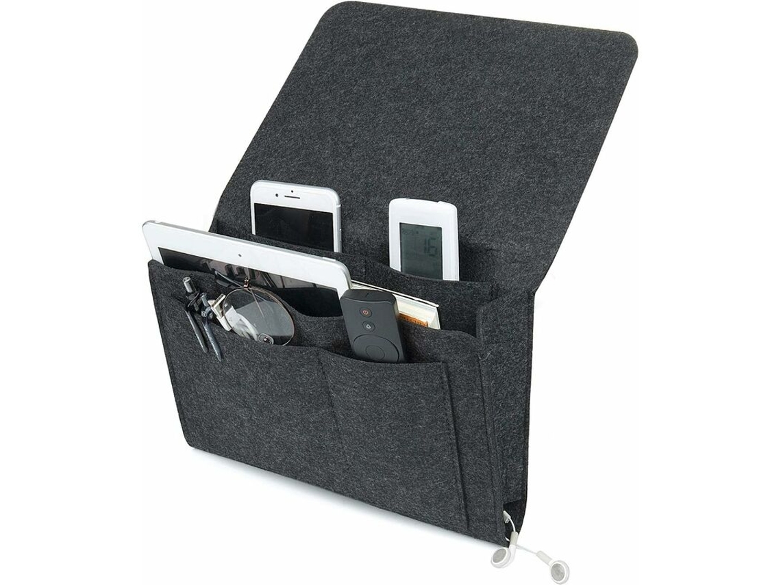 Lurelia Bolsa De Cabeceira, Em Feltro, Suspensa, Para Sofá, 22,5 Cm, Cinza