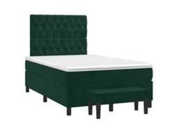 Box Spring Bed, Box Spring Beds Vidaxl Verde Veludo (120 X 190 Cm)