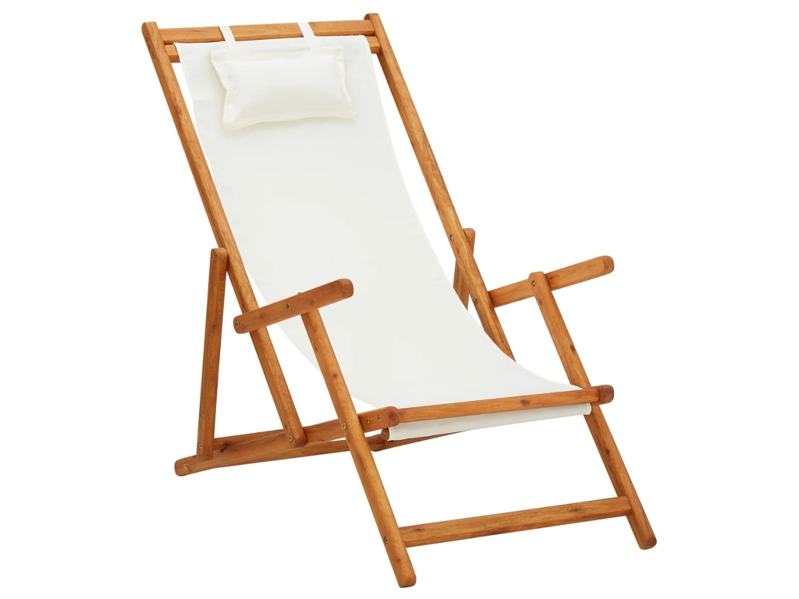 Folding Chair, Folding Chairs Vidaxl Creme Tecido (n/a)