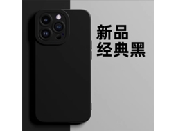 Capa Clássica Preta Para Iphone 17 Pro, Com Cobertura Total E Resistente A Quedas.