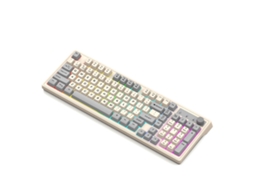 Teclado Mecânico Sem Fio Bt 2.4g K98 Com 98 Teclas, Retroiluminação E Recarregável Com Botão De Volume