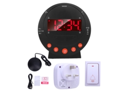 Relógio De Alarme Extra Alto Com Vibrador De Cama, Tela Led 3.74 Polegadas, Plugue Uk