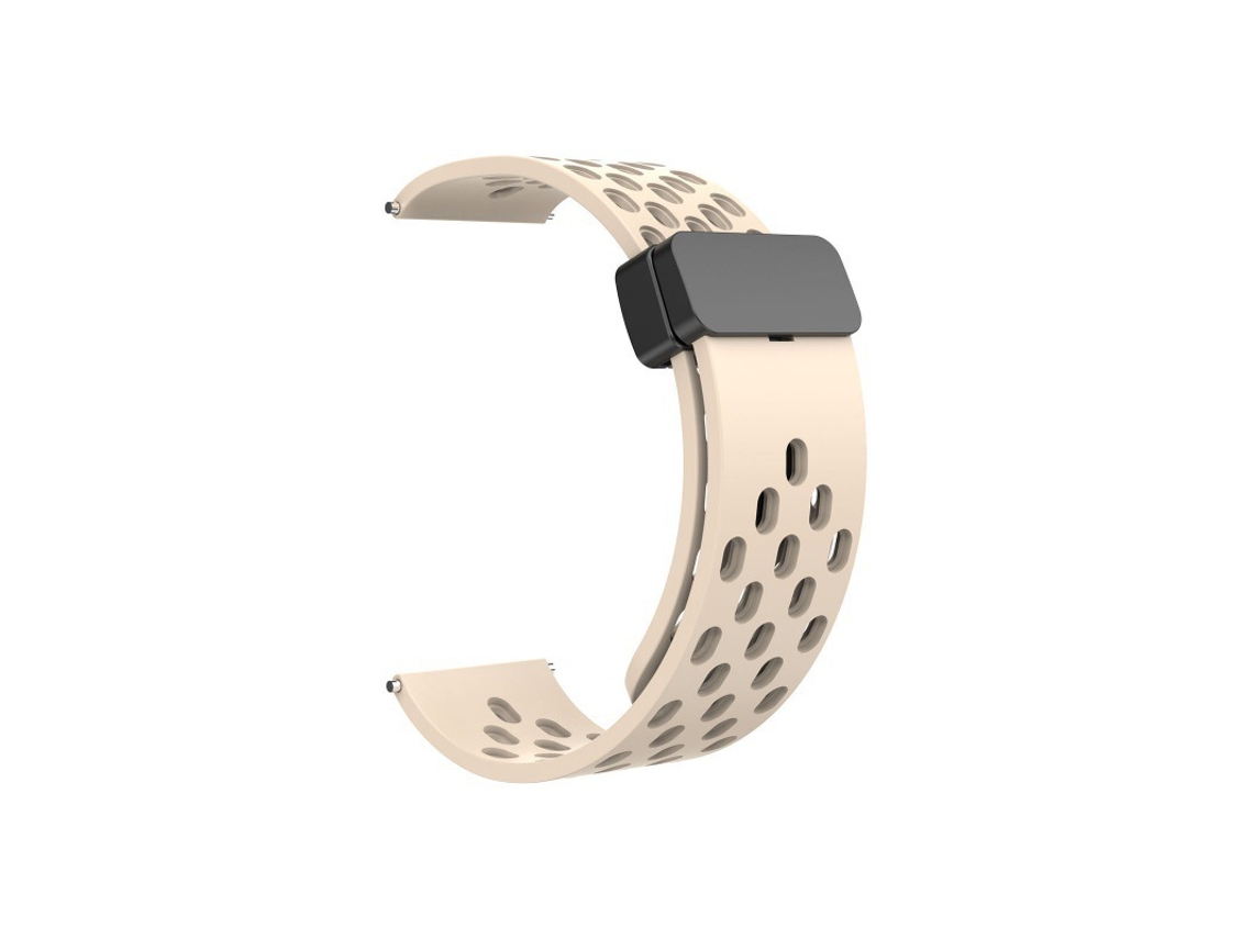 Pulseira De Silicone Com Furos Magnéticos, Compatível Com Huawei Gt5, Samsung Watch6, Xiaomi S4, Mi Band 9pro, Redmi
