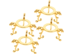 Suporte De Metal Para Esferas Cristal Angooily, Conjunto De 4 Peças, Para Exibição Em Mesa Base Criativa De Cristal