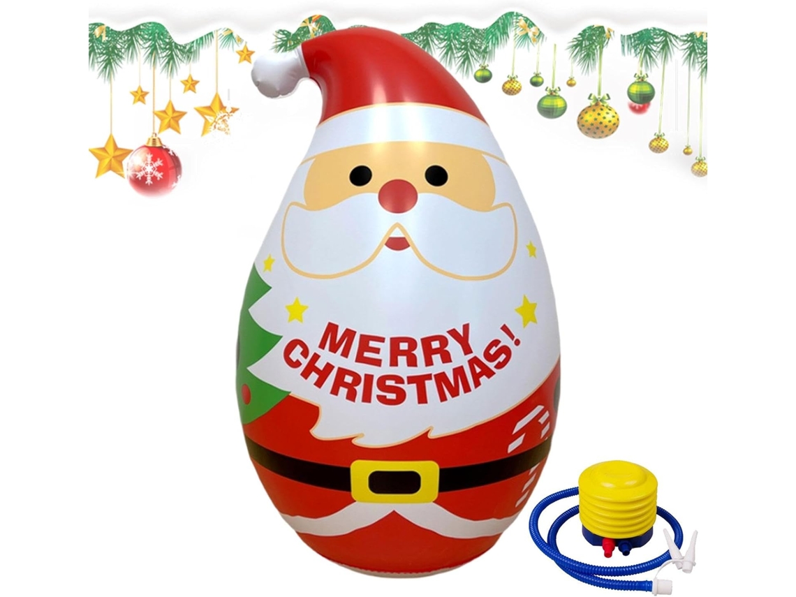 Papai Noel Inflável Para Decoração Divertida De Ambientes Internos E Externos |