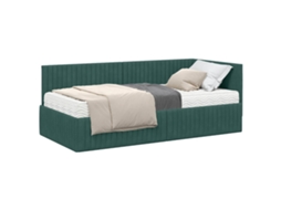 3 pcs Conjunto de sofás com almofadões tecido castanho MAISON EXCLUSIVE