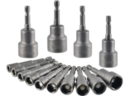 Chave De Impacto, 14 Peças, 6 A 19 Mm, Hexagonal, Magnético