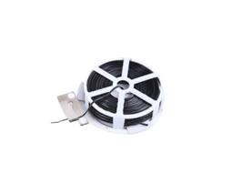 Tira de giro de plástico com dispensador e cutter para jardim, casa, escritório preto 100m S/MARCA