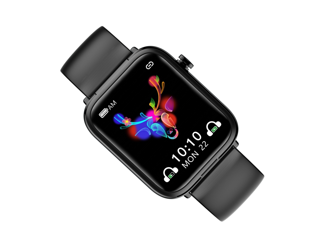 Pulseira Bluetooth Esportiva, Chamadas e Música, Rastreador Inteligente com Tela Colorida de Toque Total Ips de 1,69 Polegadas EOOCOO