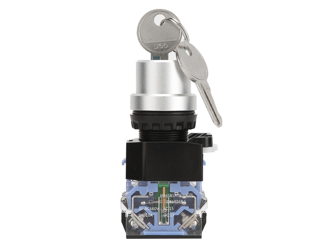 Laxiscreed Key Switch 2 Posições Com Reset Automático Para Segurança E Conveniência