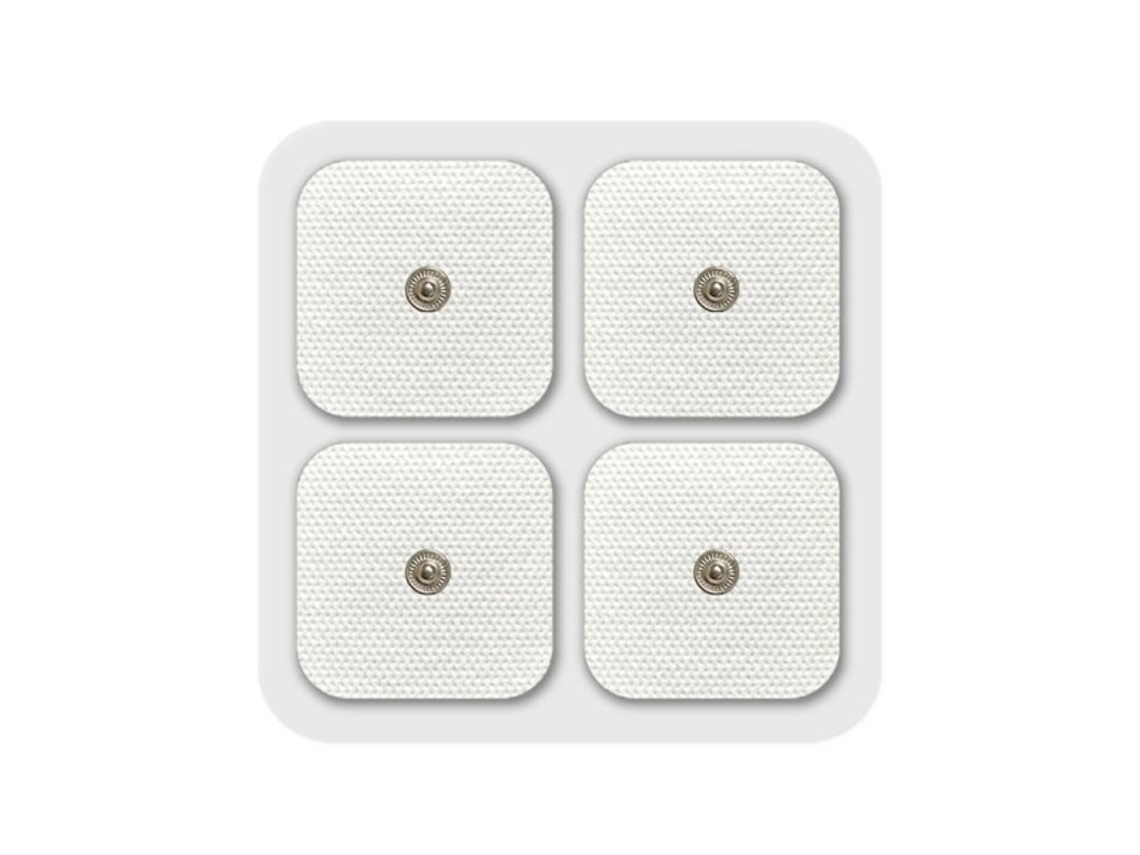 Lurelia Eletrodos Autoadesivos Tens 40 Unidades Conector 3,5 Mm Reutilizáveis Silicone Formato Compacto