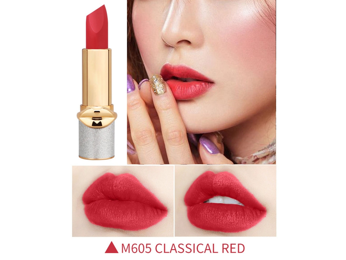 Labial Mateador De Larga Duración Hidratante Brillo Labial Stick Maquillaje Herramienta (m605)