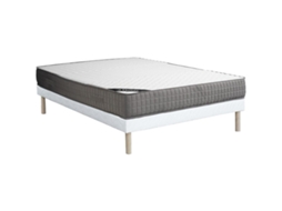 Sommier Estofado Danevo VENTE-UNIQUE.PT Branco (140x190cm)