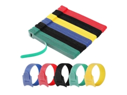 Pacote Com 120 Abraçadeiras De Nylon Reutilizáveis, [150 Mm X 12 Mm] Ajustáveis ​​com Velcro Para Cones, A-aquaforge