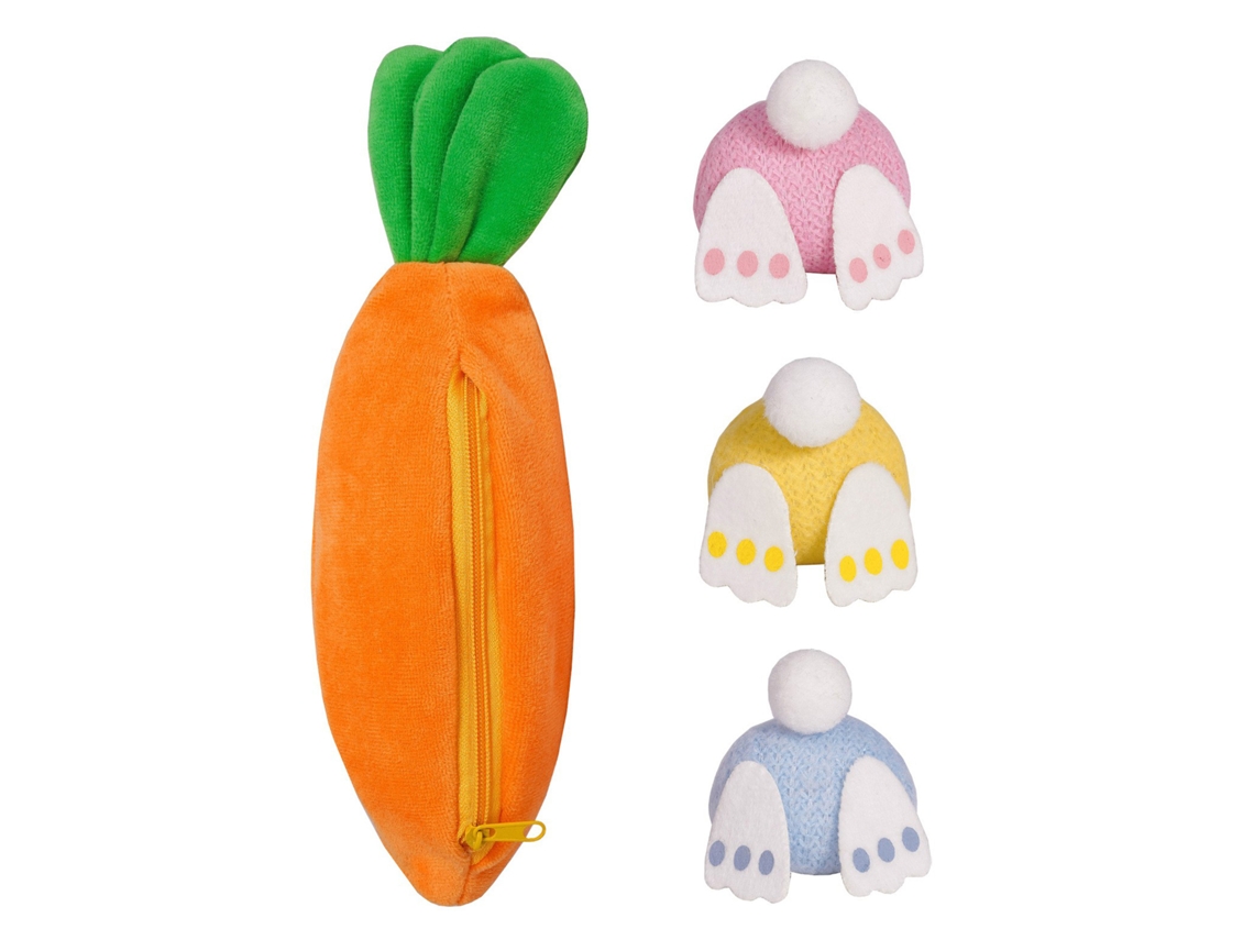 Decoração De Páscoa Laxiscreed Coelho Com Cenoura E Zíper Para Festas E Decoração Festiva
