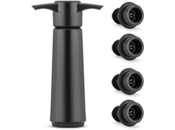 Bomba De Vácuo Para Conservação De Vinho Com 4 Rolhas Reutilizáveis, Em Silicone Para Garrafas De Vinho Tinto/branco, Preserva O Vinho
