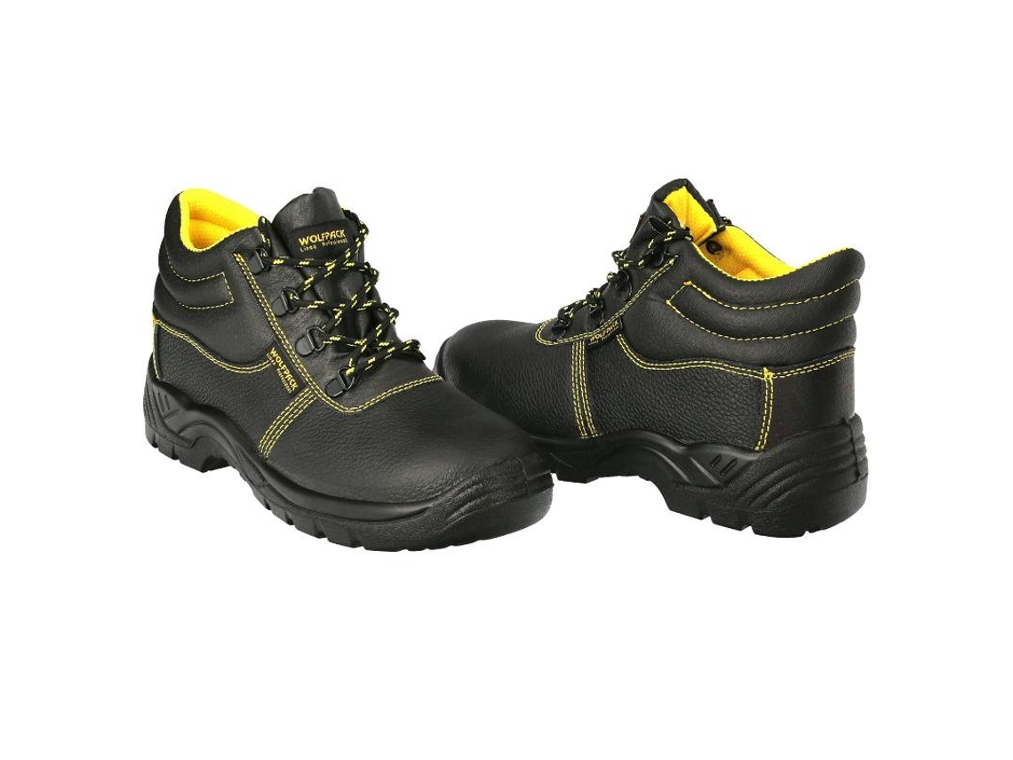 Botas seguridad s3 piel negra wolfpack  n  41 vestuario laboral,calzado seguridad, botas trabajo. (par)