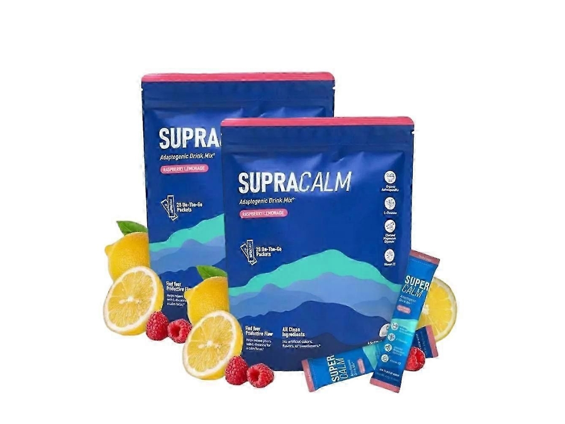 2 Sachês de Supercalm, Mistura para Bebida em Pó, Redutor de Cortisol e Auxiliar do Sono. TAISHENGDA